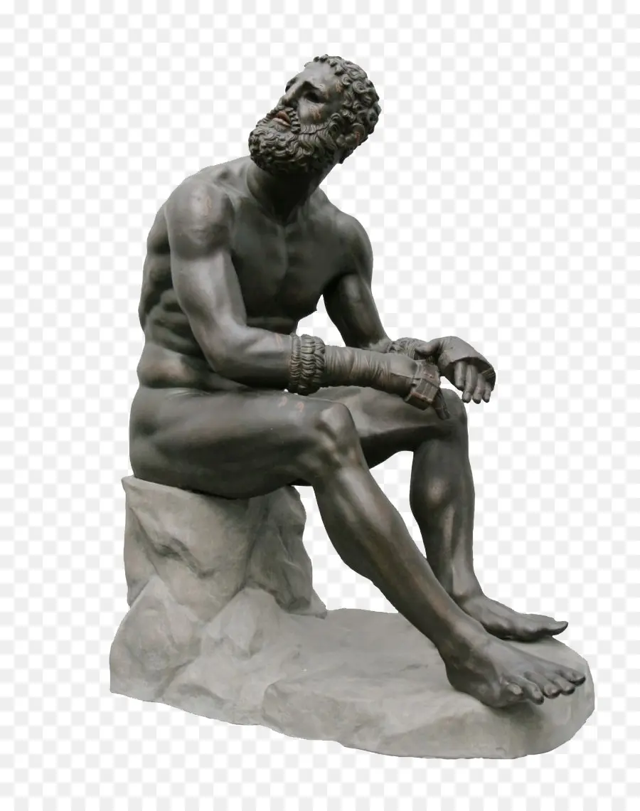 Statue De Boxeur，Sculpture PNG