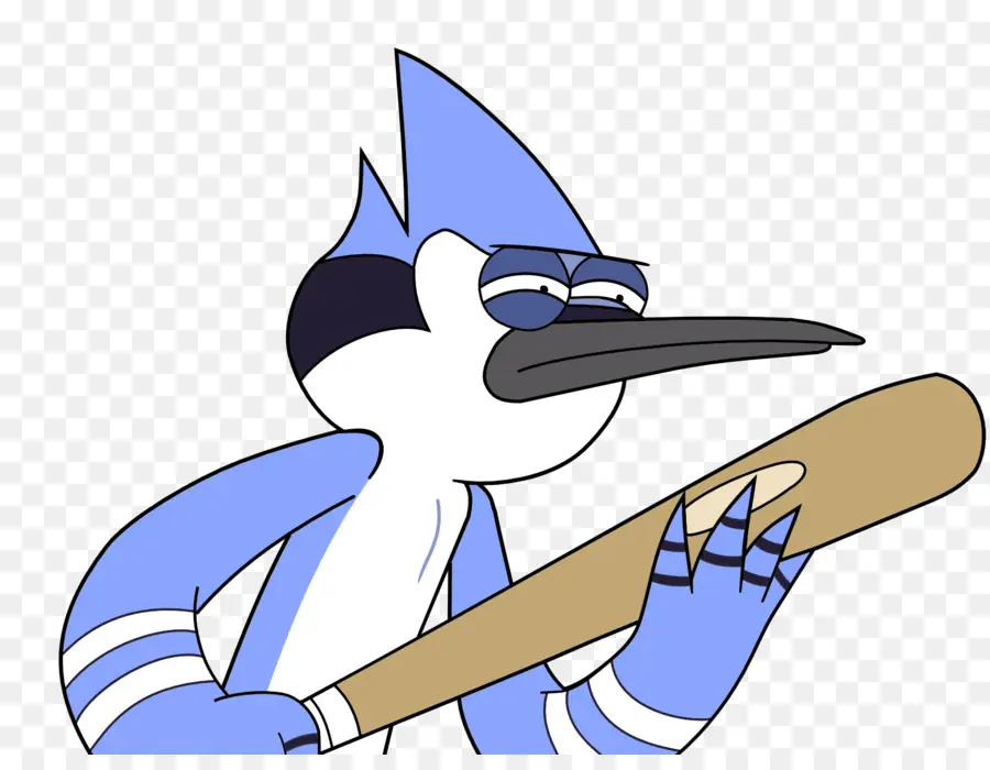 Oiseau Bleu Avec Chauve Souris，Dessin Animé PNG