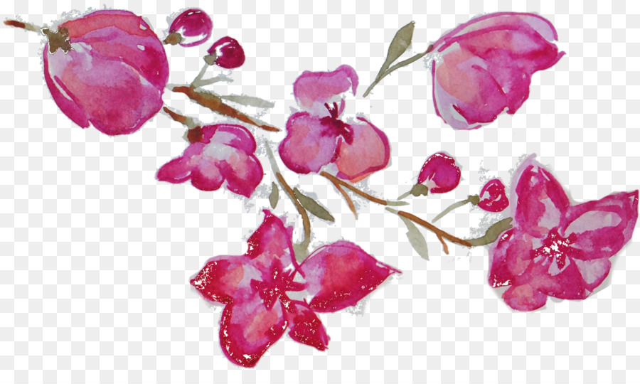 Fleur，Peinture à L Aquarelle PNG