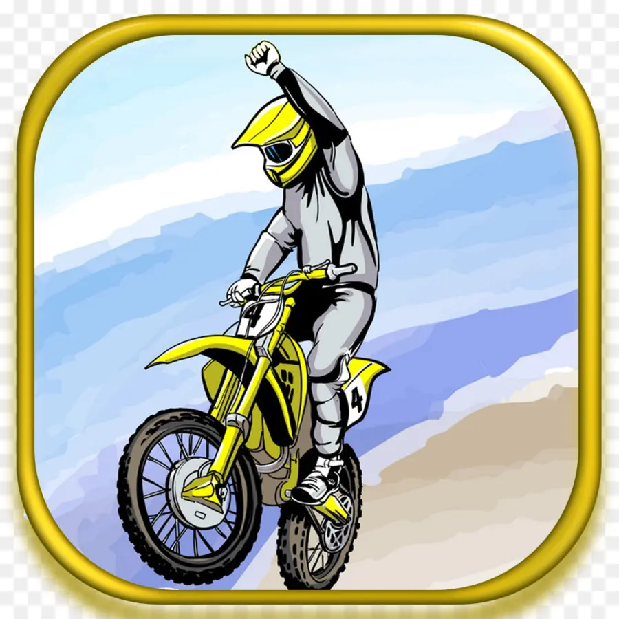 Moto Jaune，Cavalier PNG