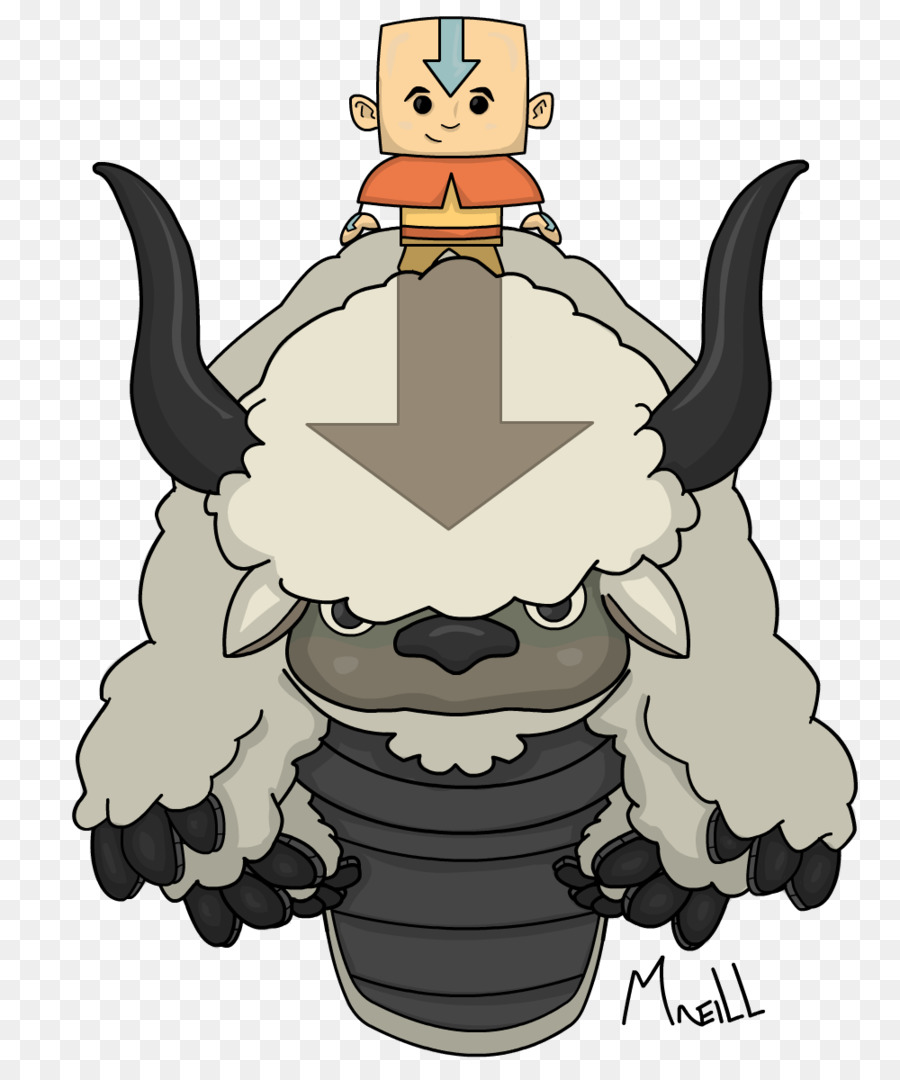 Avatar Aang Et Appa，Appa PNG