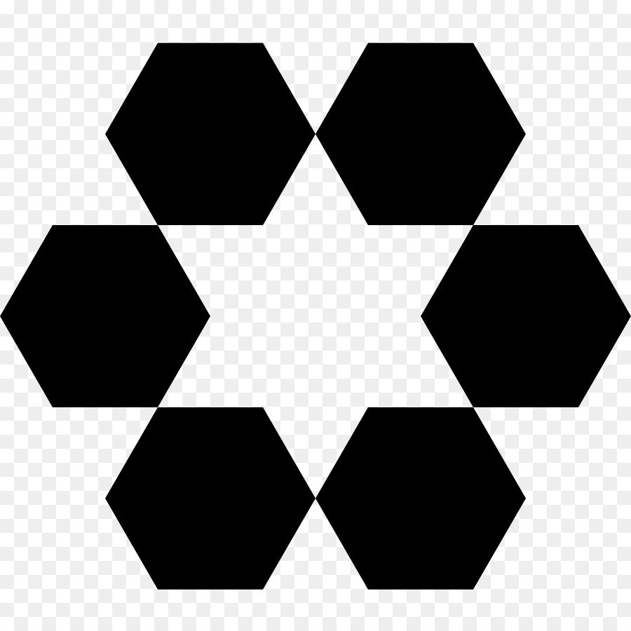 Hexagones，Noir PNG