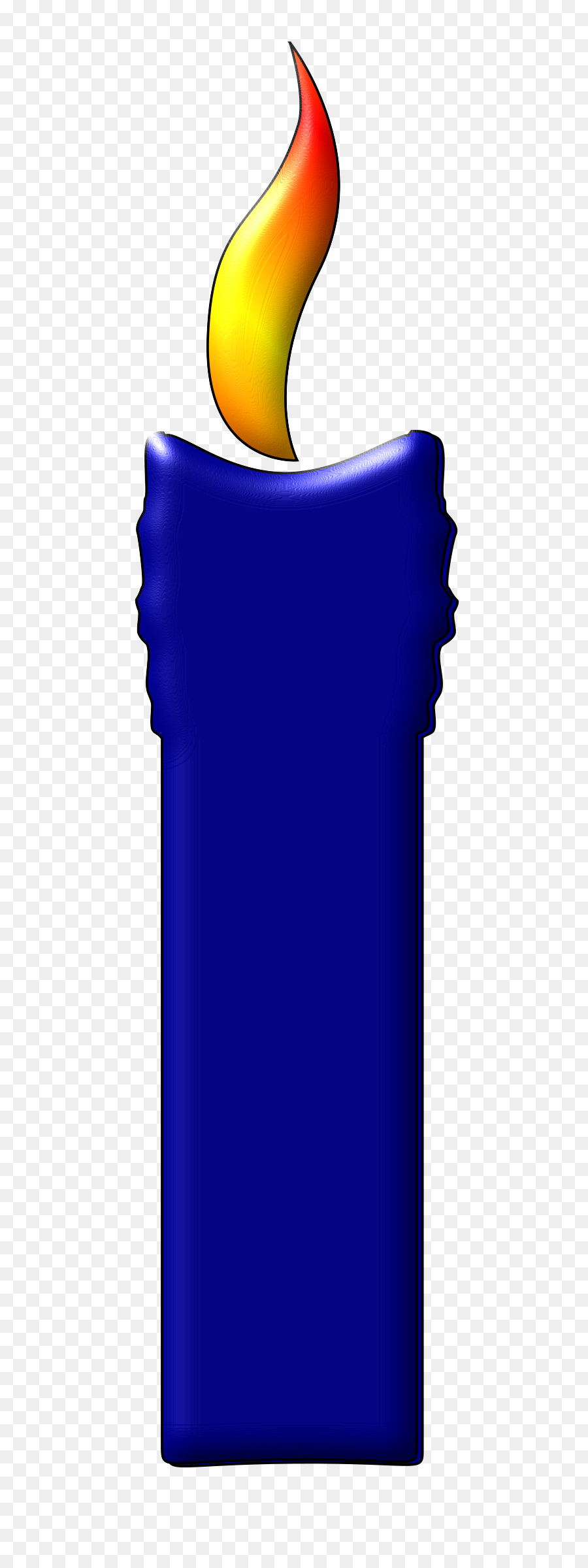 Bougie Bleue，Flamme PNG