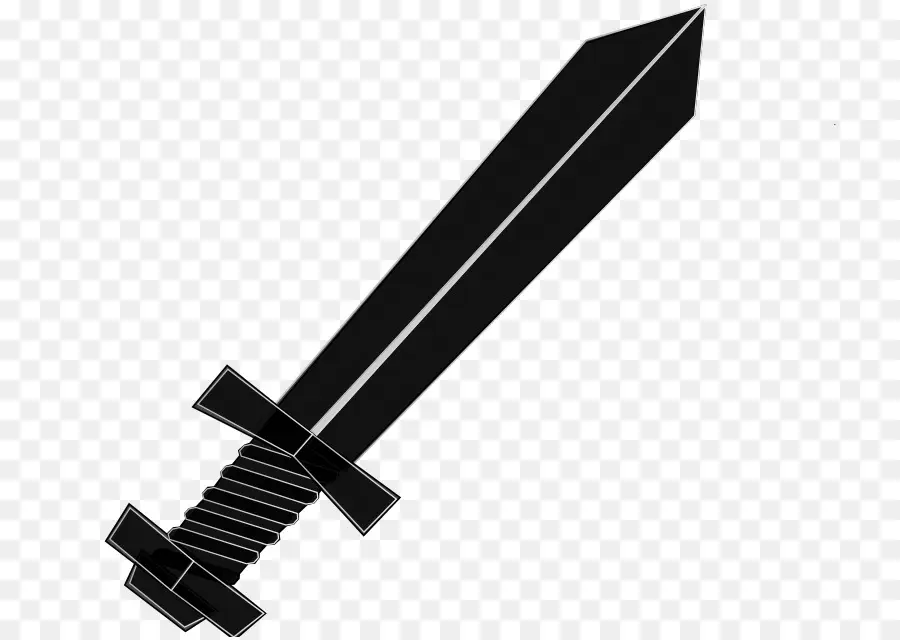 L épée，Noir Et Blanc PNG