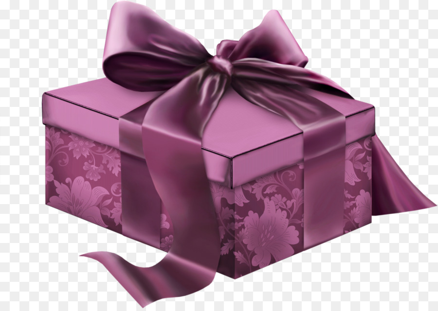 Coffret Cadeau Violet，Présent PNG