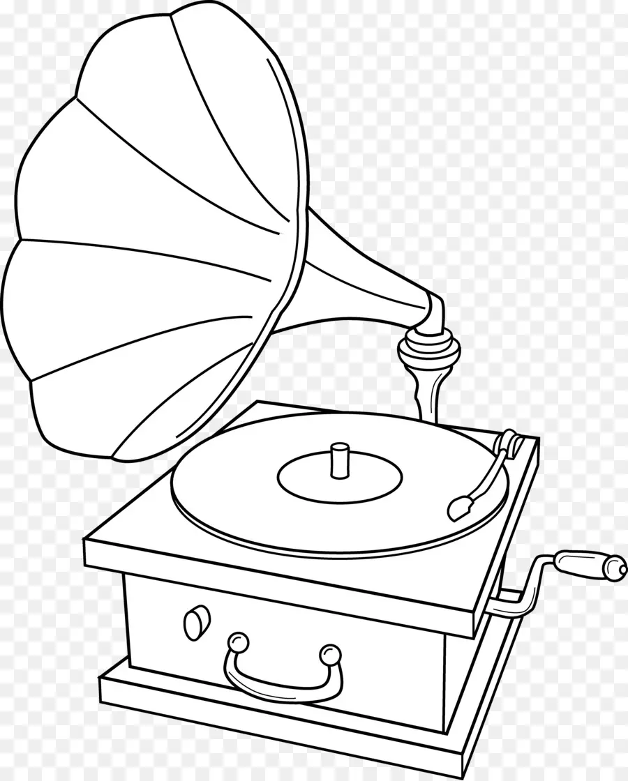 Phonographe，Disque De Phonographe PNG