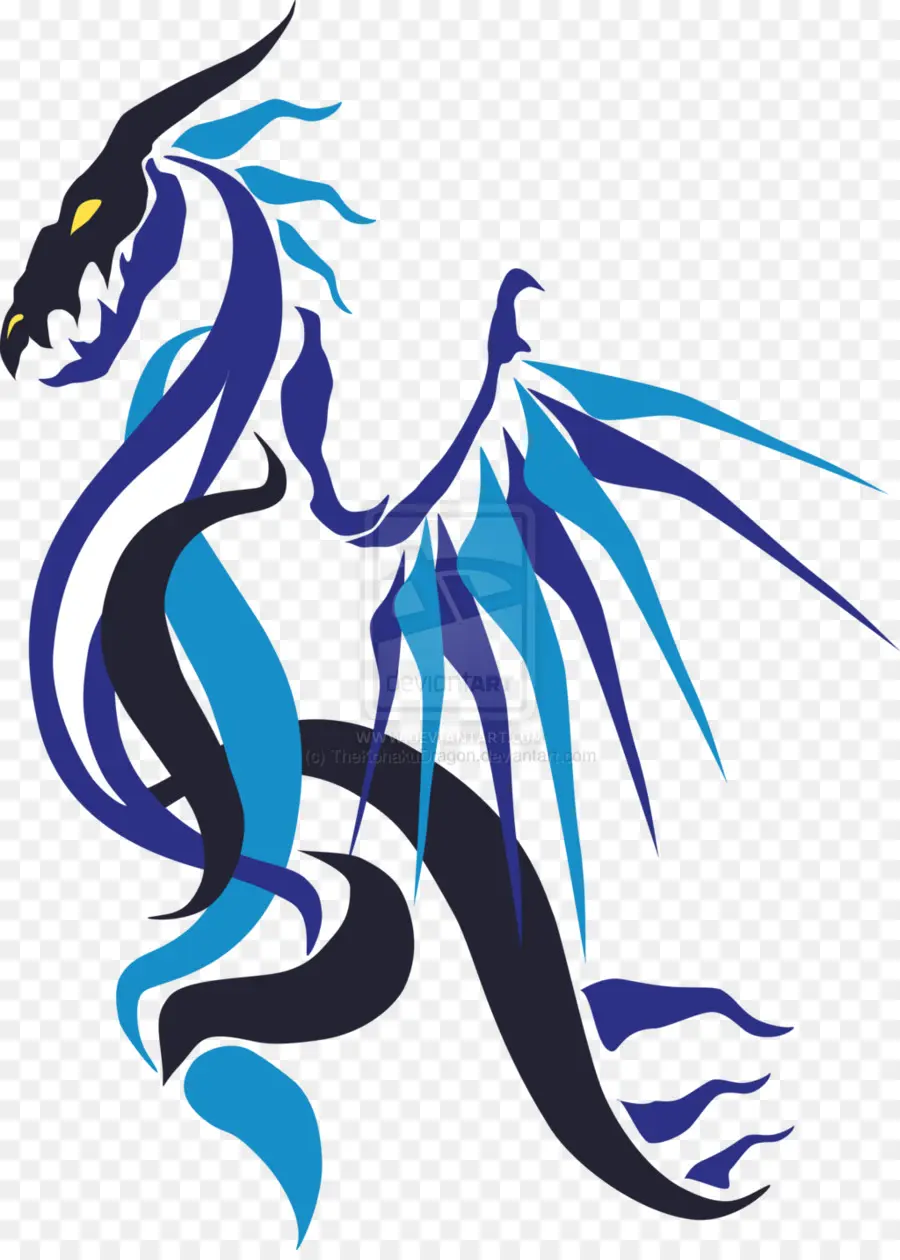 Dragon Bleu，Bleu PNG