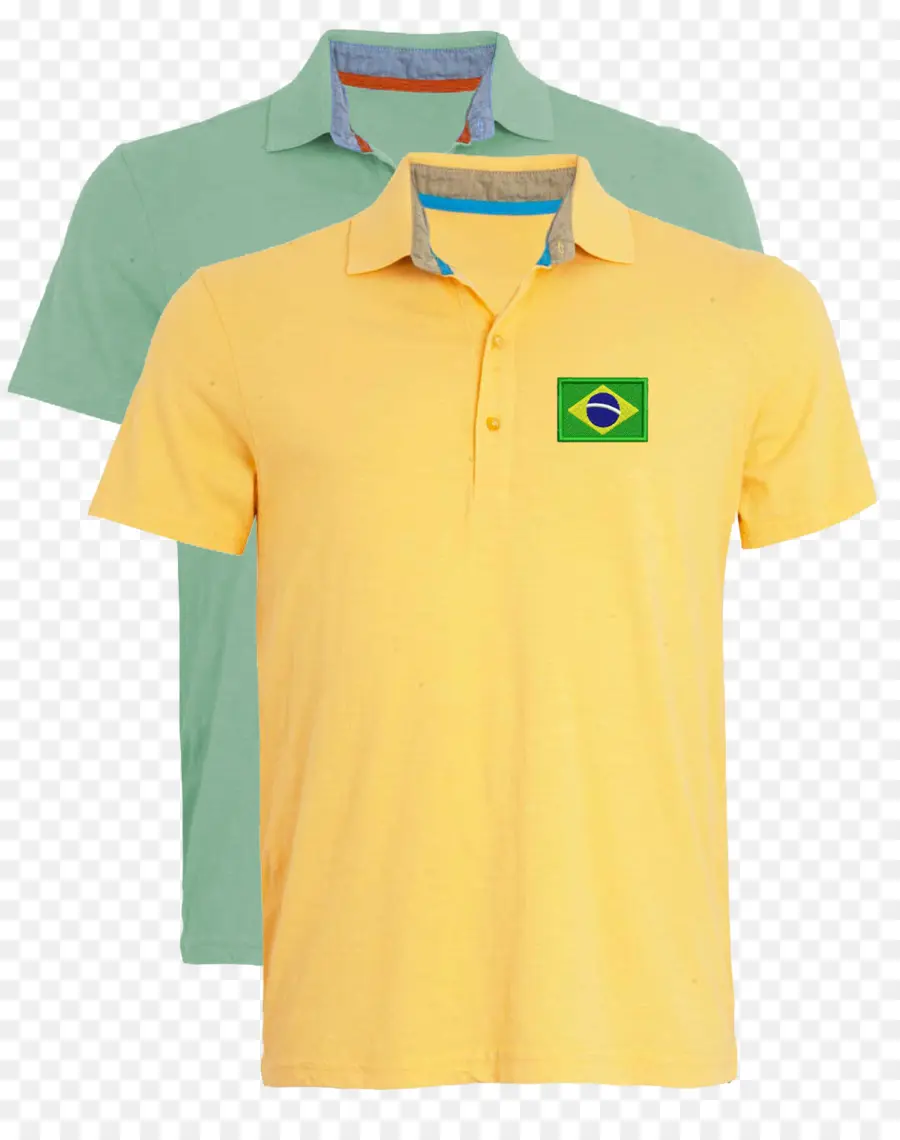 Chemise Drapeau Du Brésil，Polo PNG