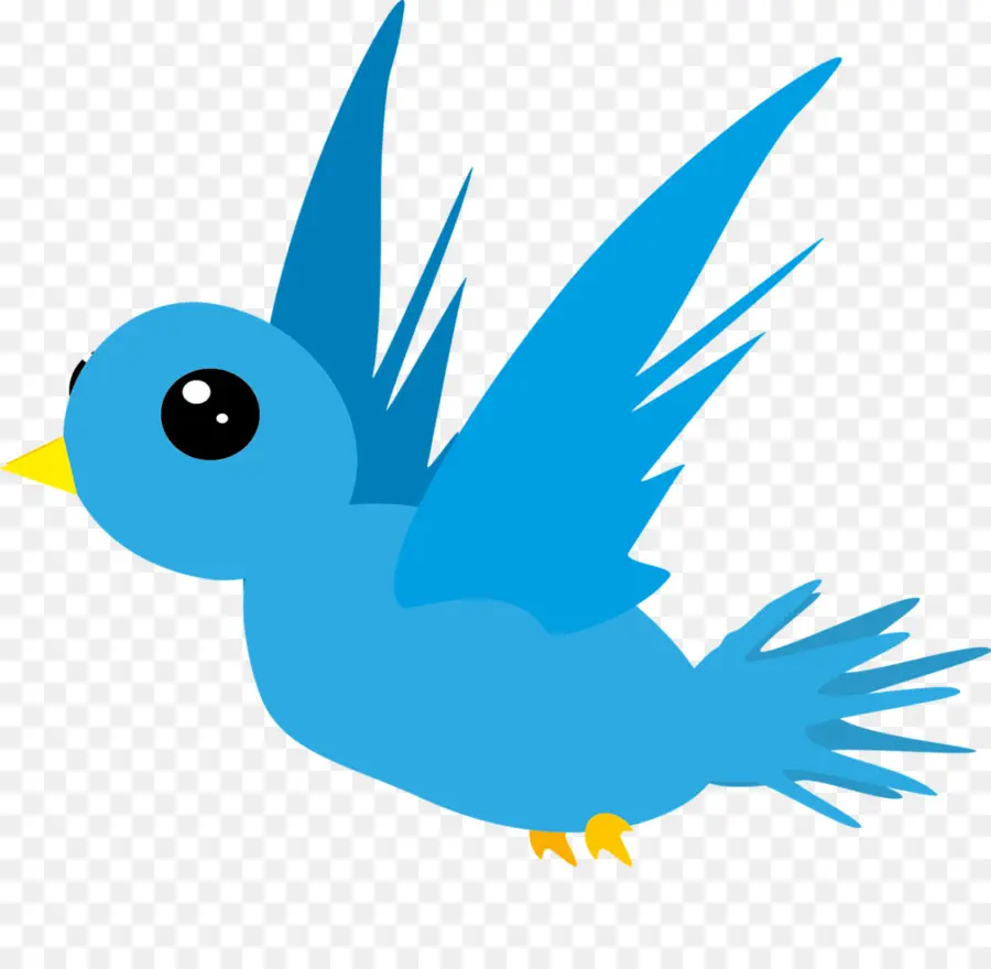 Oiseau De Dessin Animé Bleu，Vol PNG