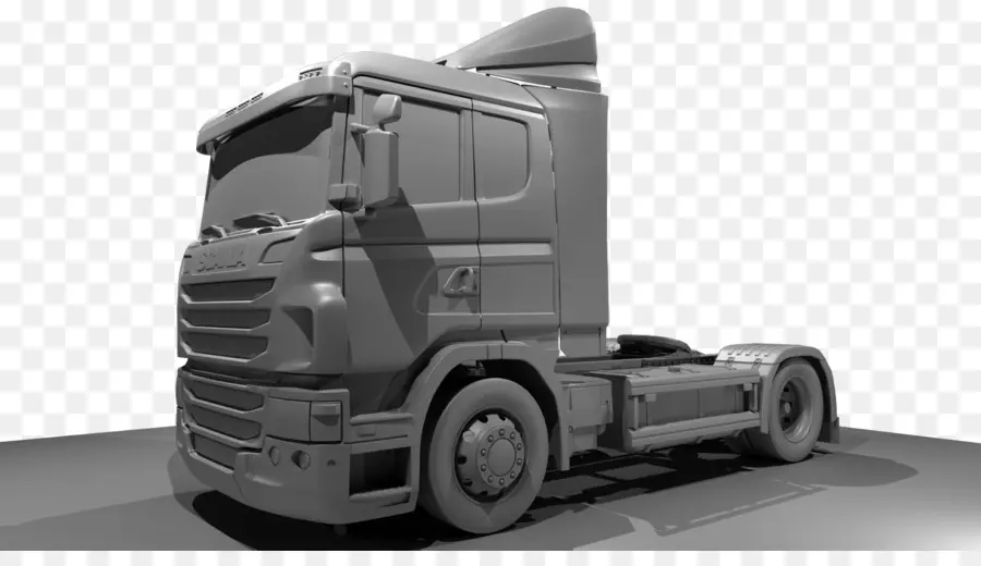 Camion Gris，Scania PNG