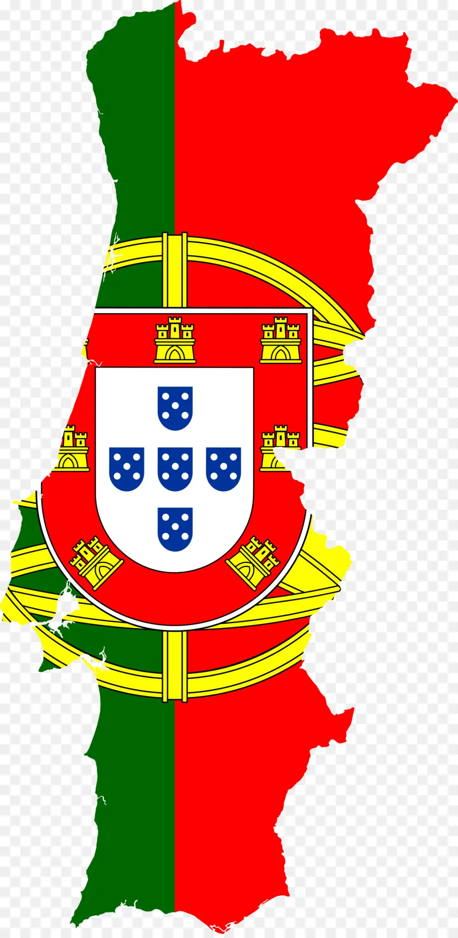 Carte Du Portugal，Drapeau PNG