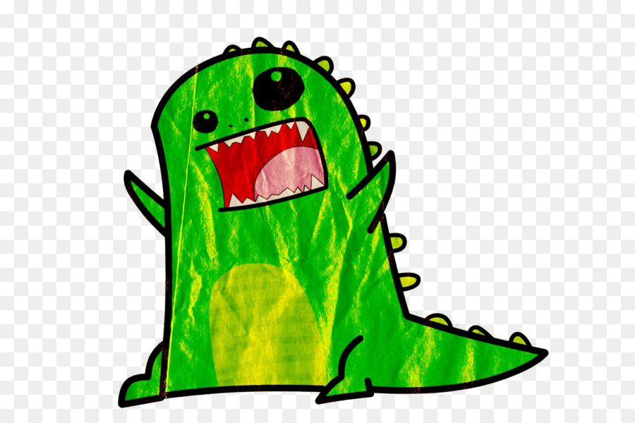 Dinosaure De Dessin Animé，Vert PNG