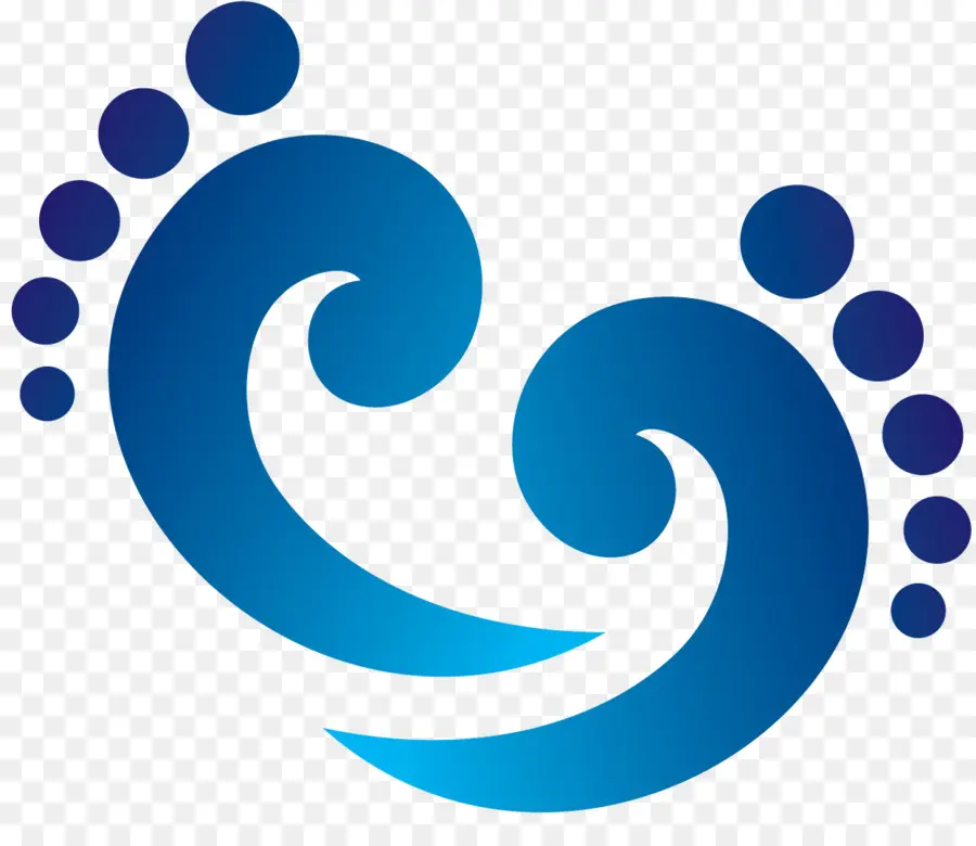 Symbole De La Vague Bleue，Eau PNG