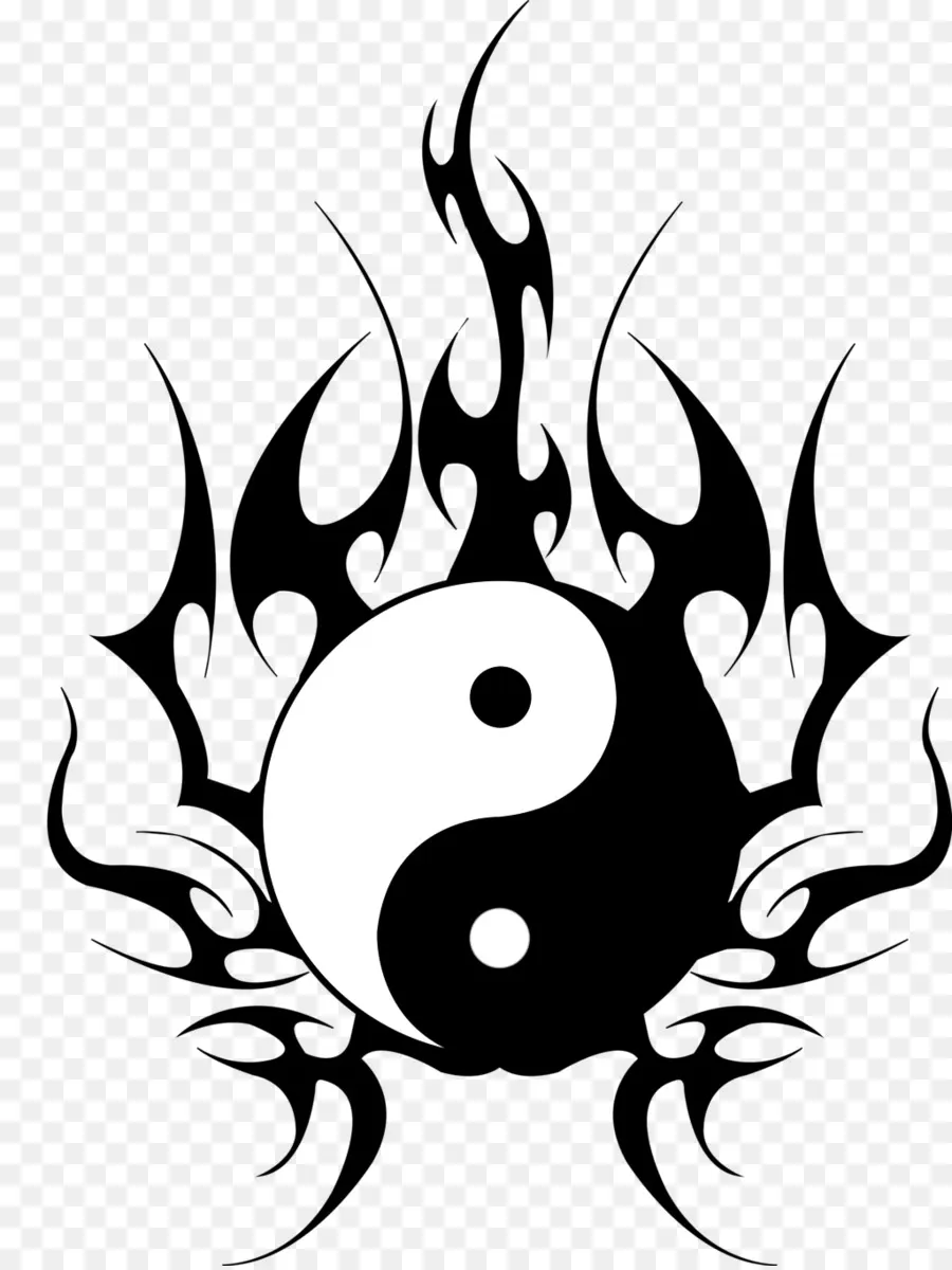 Le Yin Et Le Yang，Tatouage PNG