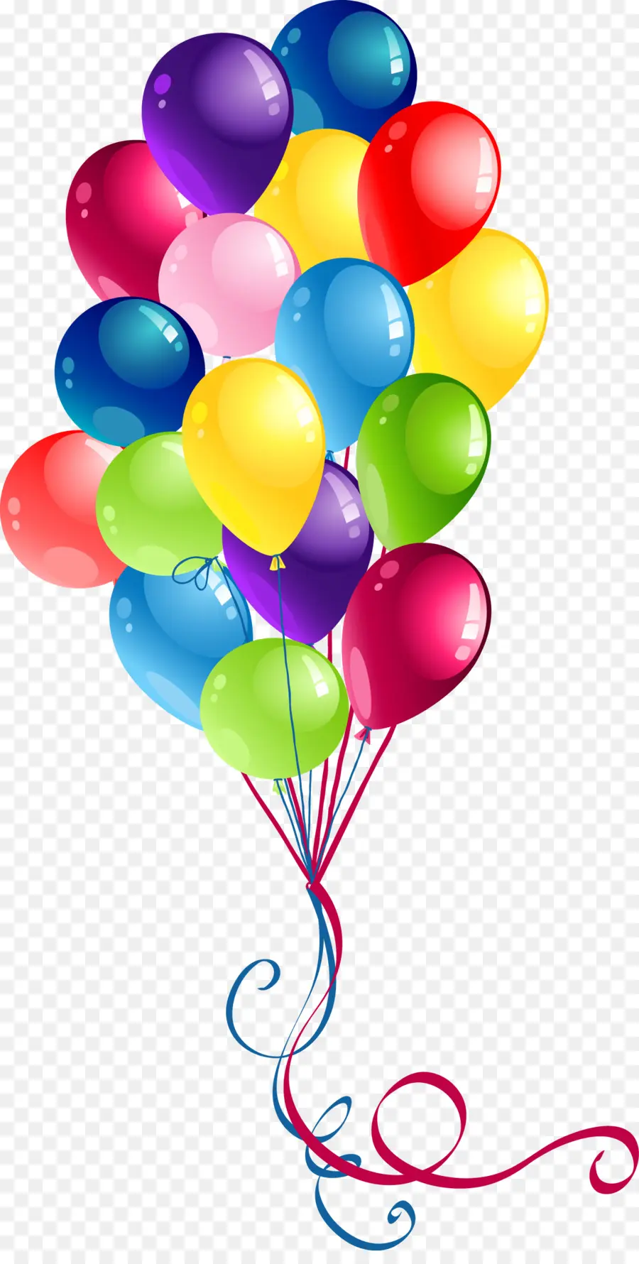 Ballons Colorés，Faire La Fête PNG