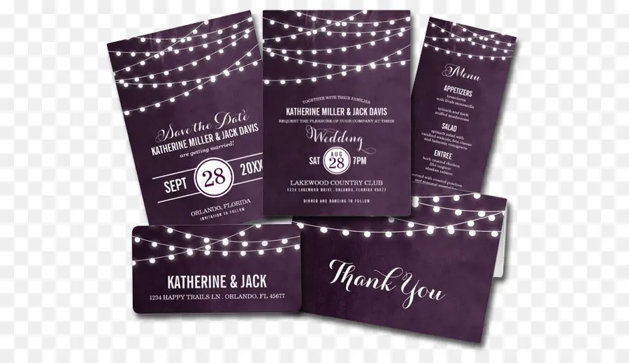 Invitations De Mariage，Carte PNG