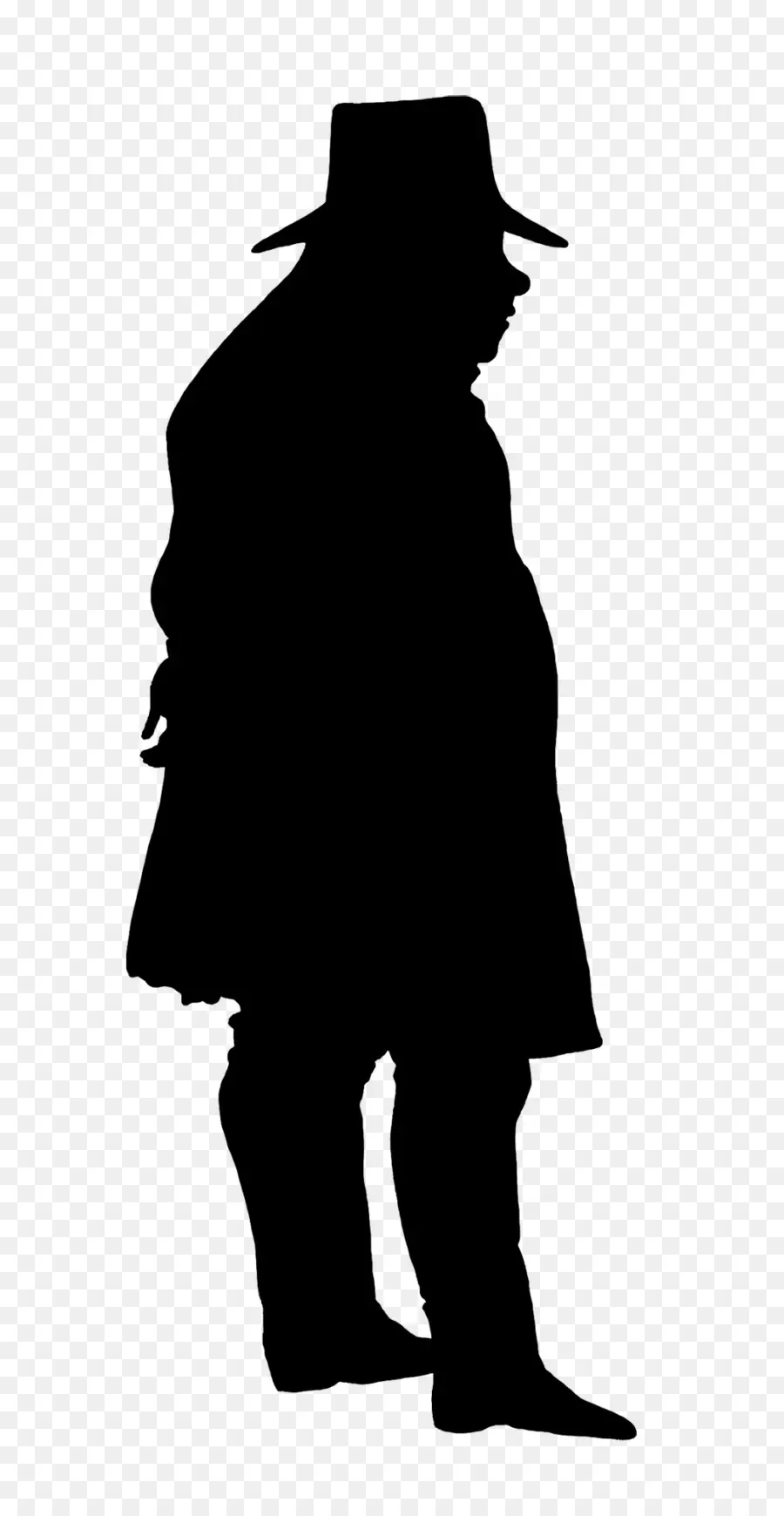 Silhouette D'un Homme，Ombre PNG