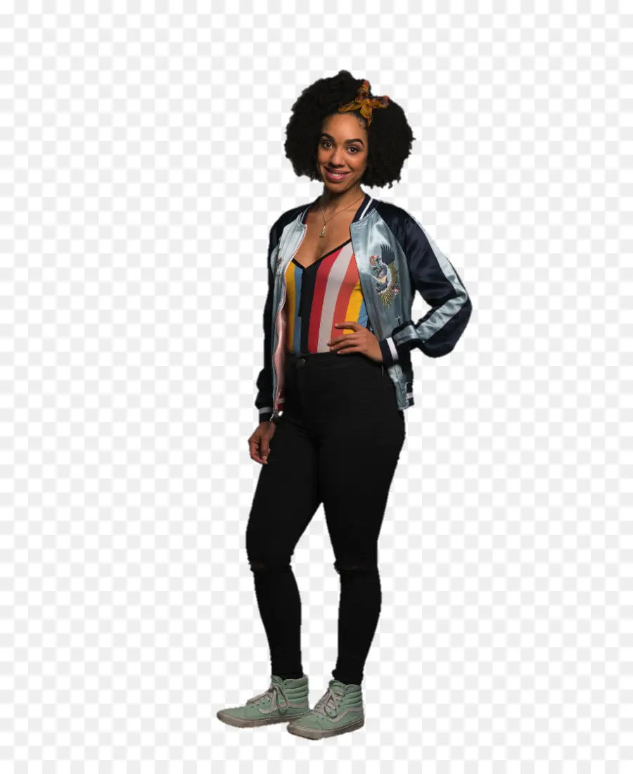 Femme En Tenue Décontractée，Veste PNG