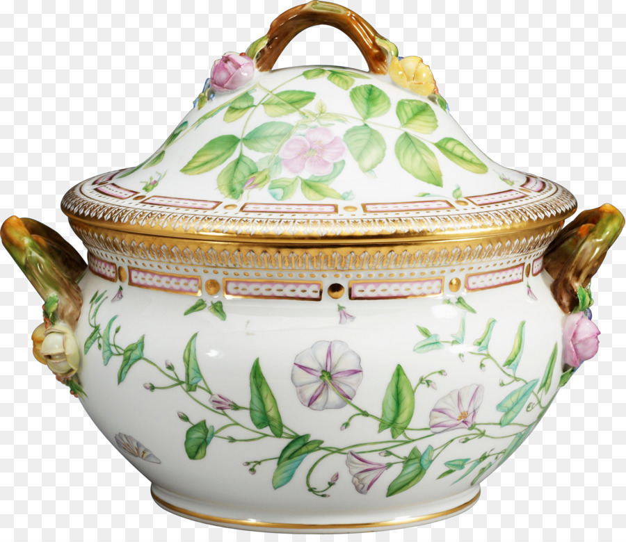 Bol En Porcelaine，Floral PNG