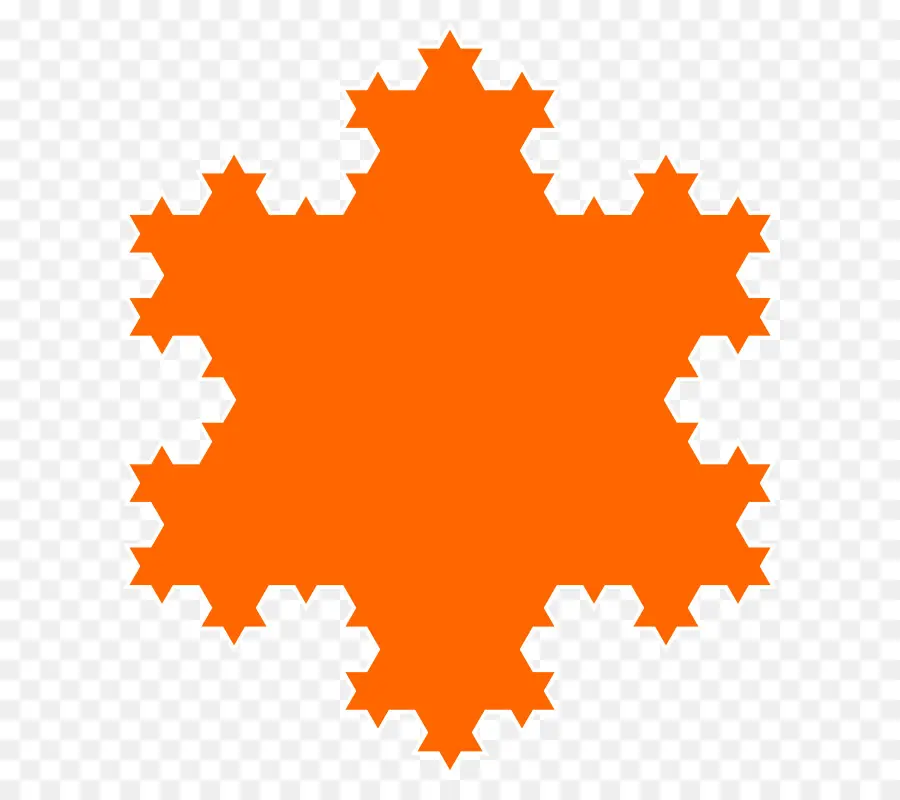 Flocon De Neige Orange，Géométrique PNG