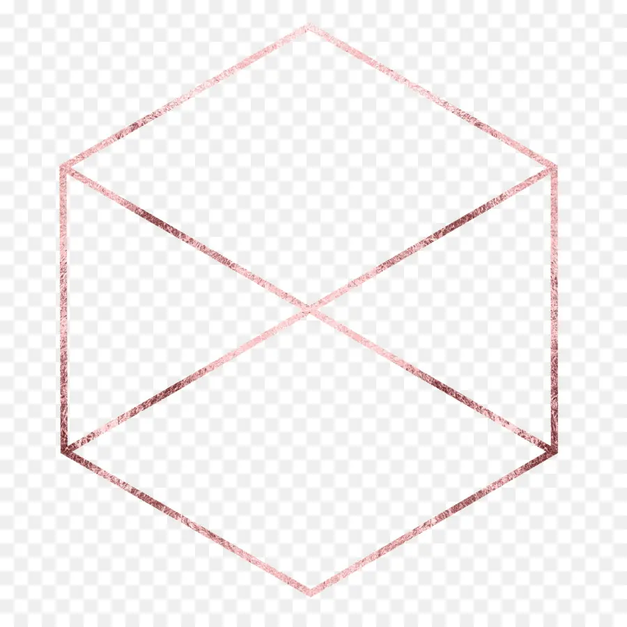 Contour Hexagonal，Géométrique PNG