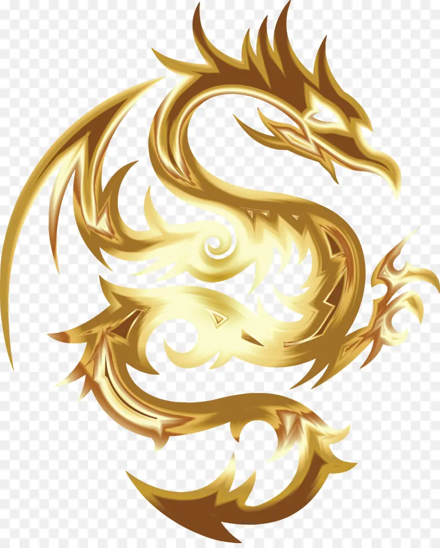 Dragon D'or，Mythique PNG