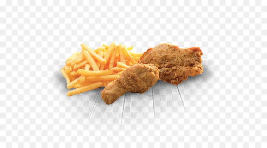 Poulet Frit Et Frites，Panier PNG