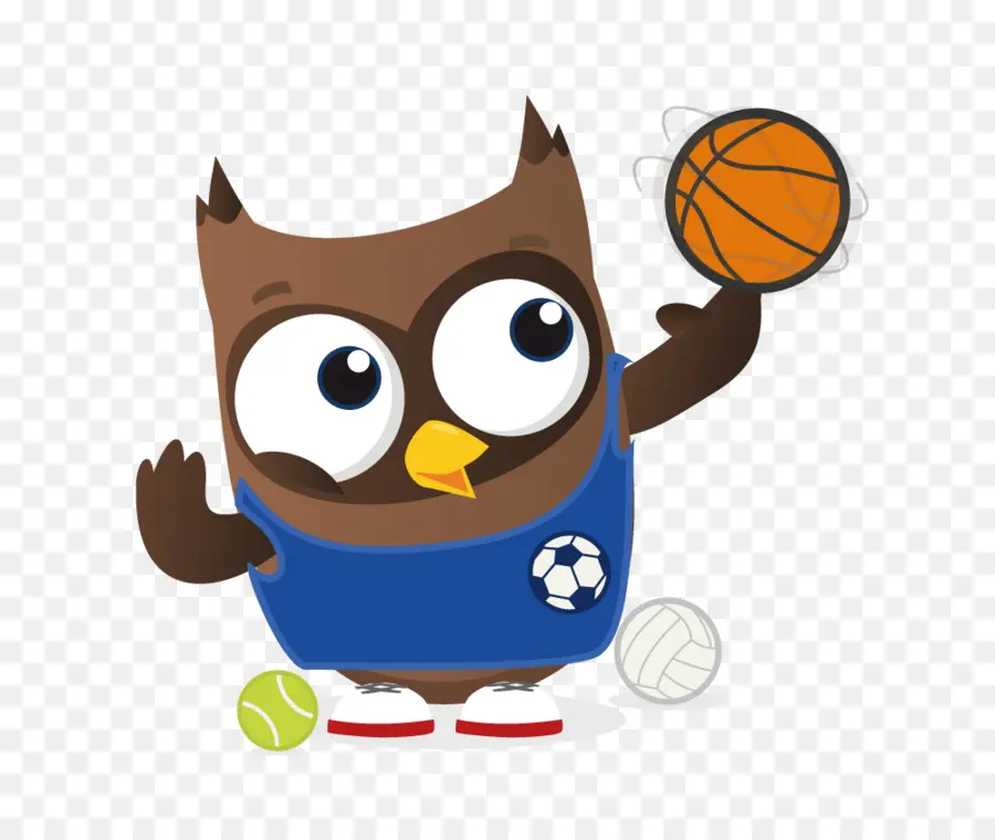 Dessin Animé Hibou Jouer Basket Ball，Basket Ball PNG