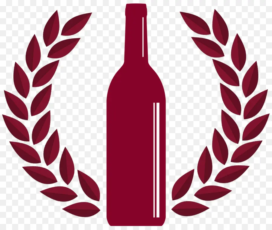 Bouteille De Vin，Laurier PNG