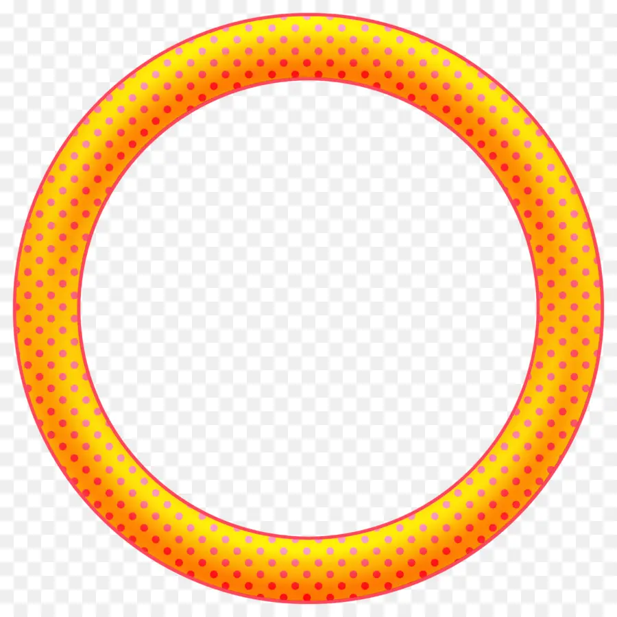 Cadre Circulaire Orange，Cercle PNG