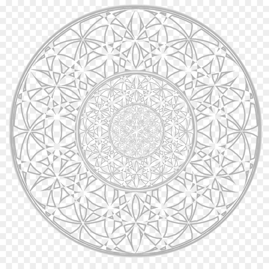 Mandala Géométrique，Modèle PNG