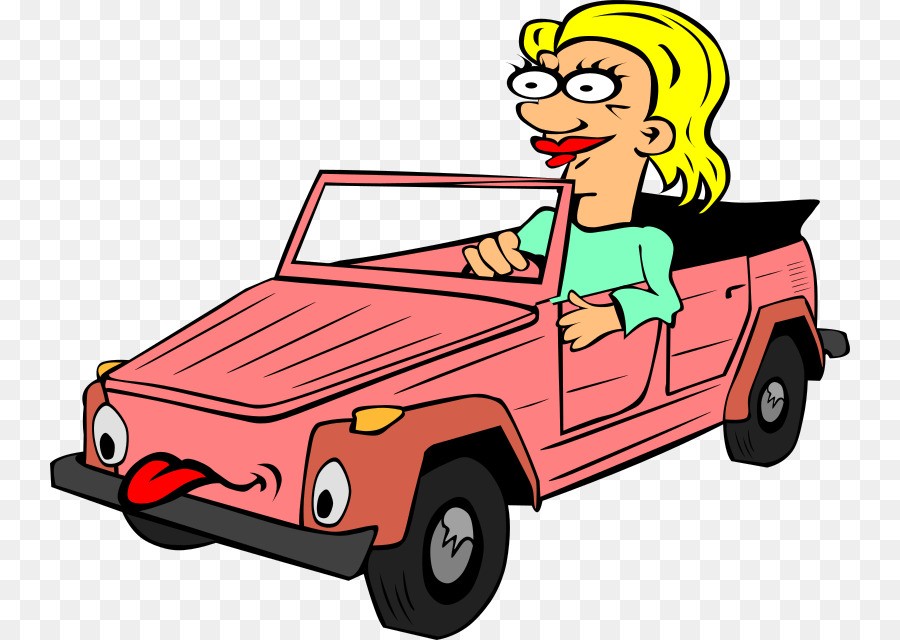 Voiture Rose，Conducteur PNG