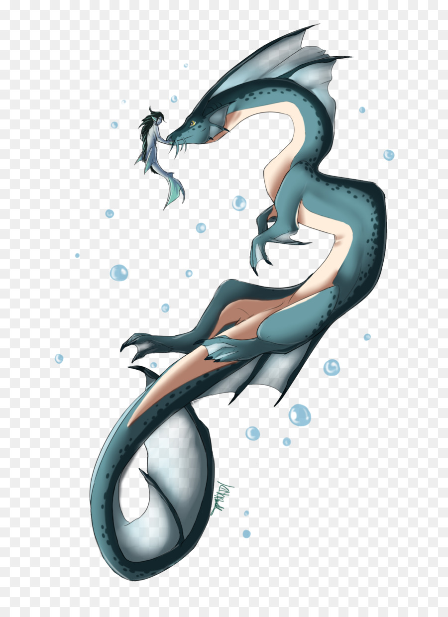 Dragon Bleu，Sirène PNG