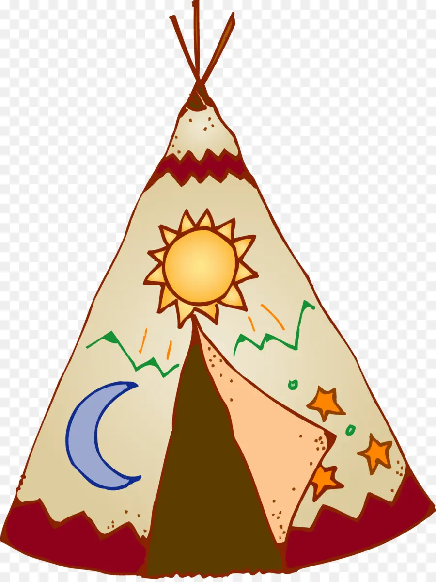 Tipi Décoré，Tente PNG