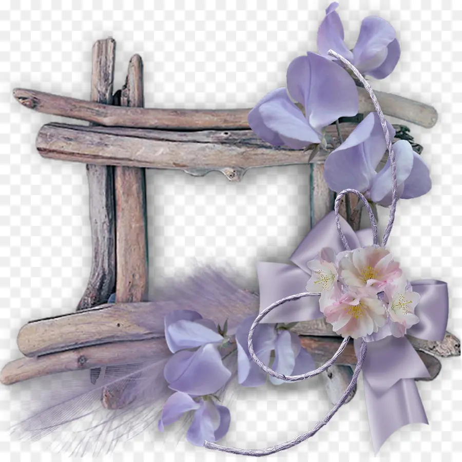 Cadre Décoratif，Fleurs PNG