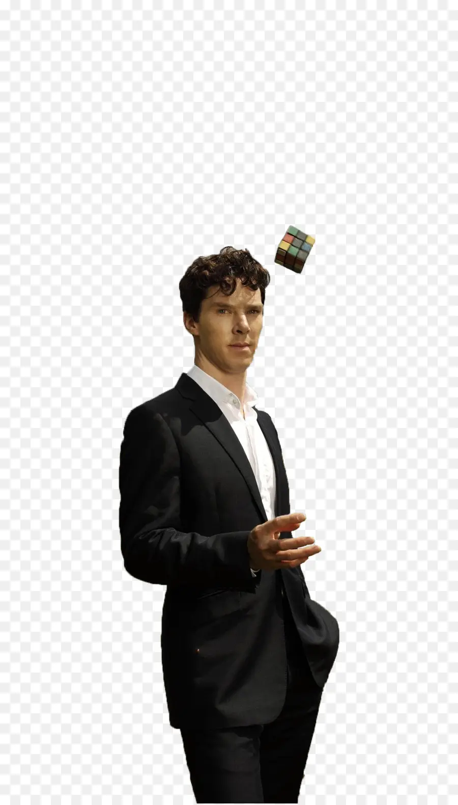 Homme Avec Le Rubik's Cube，Jonglerie PNG