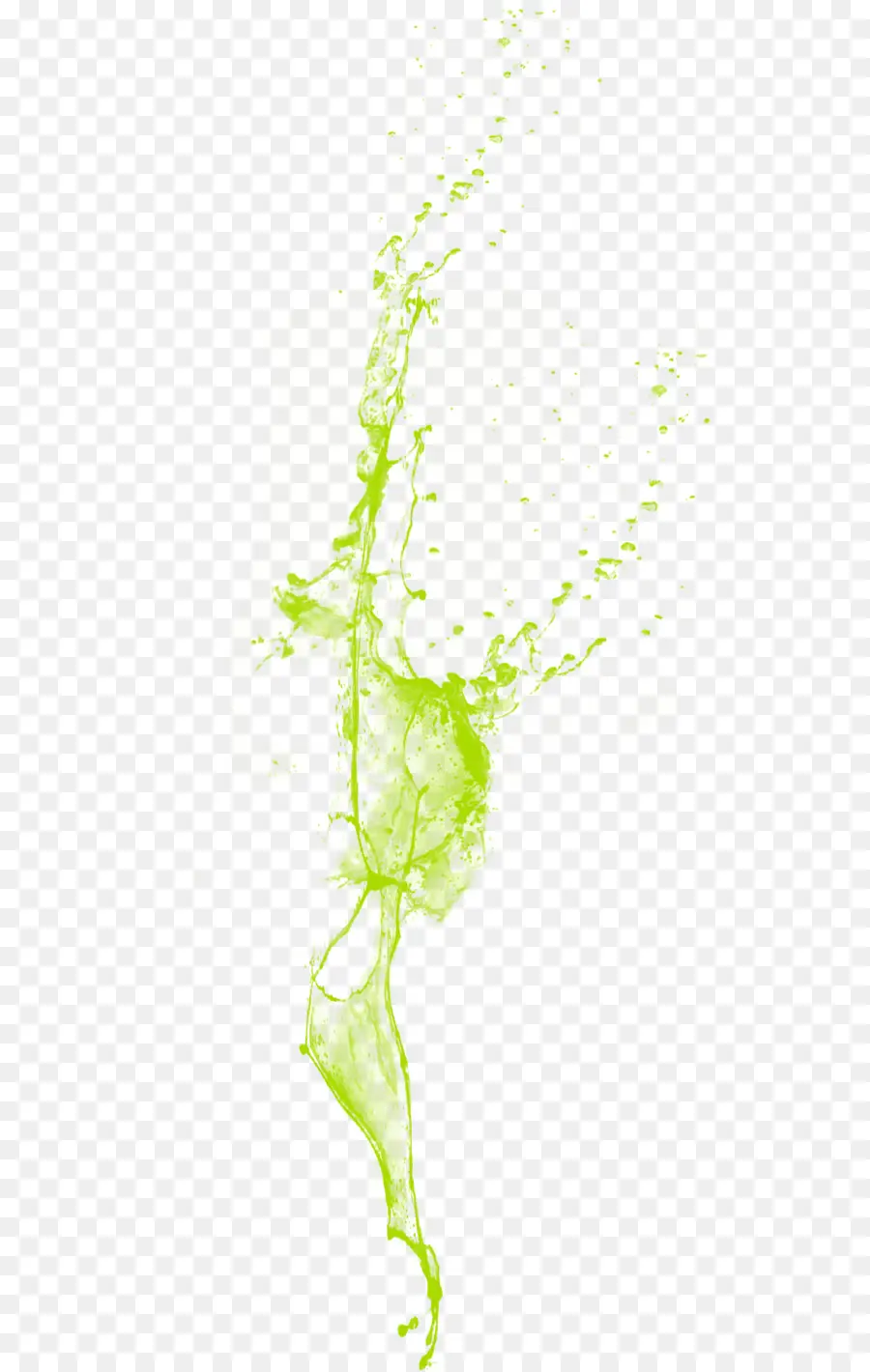 éclaboussure Verte，Liquide PNG