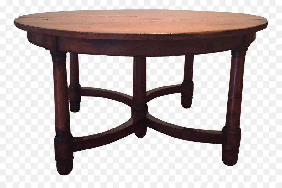 Table Ronde，En Bois PNG