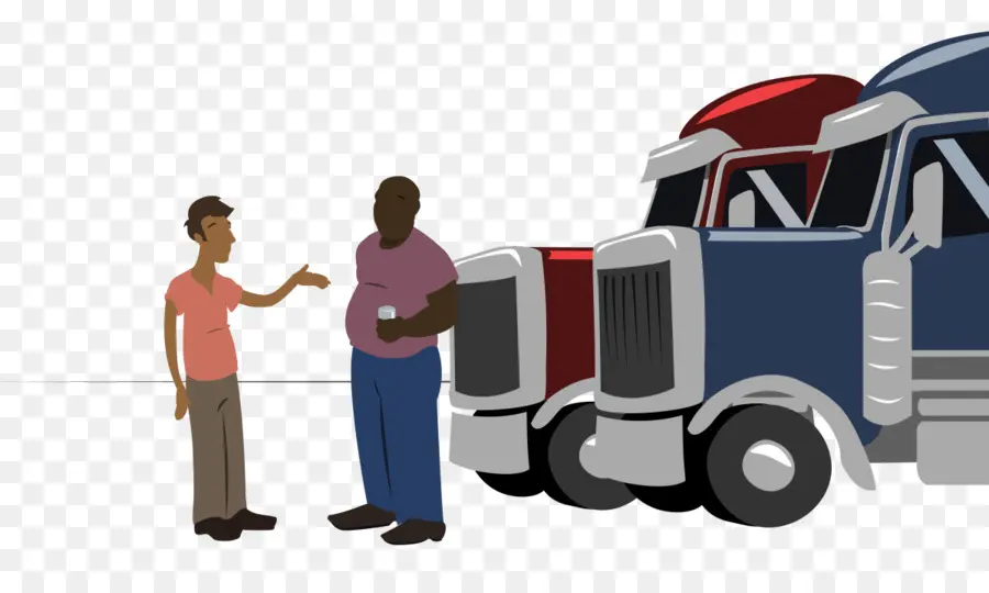 Camion Et Personnes，Véhicule PNG