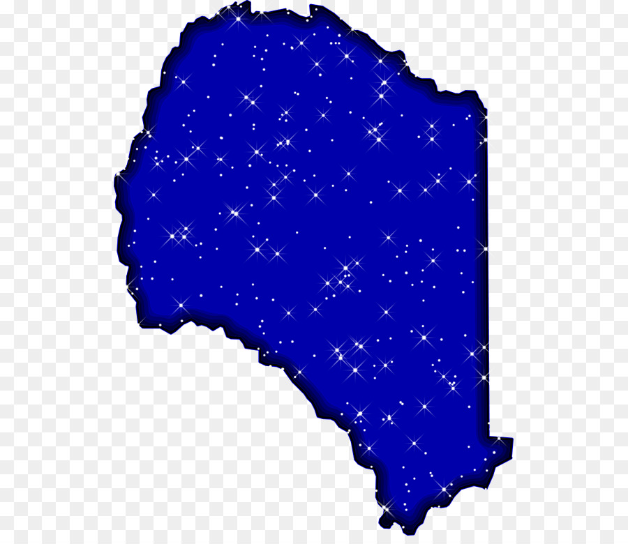 Carte étoilée Bleue，étoiles PNG