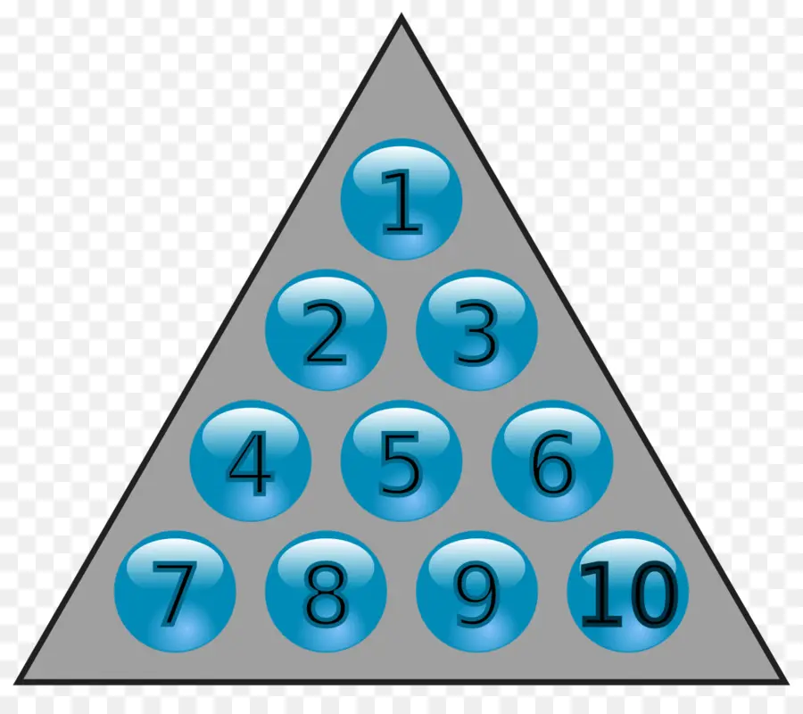 Boules Numérotées，Triangle PNG