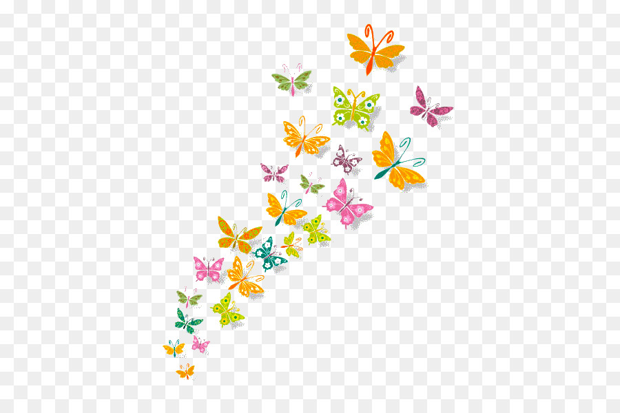 Papillons，Coloré PNG