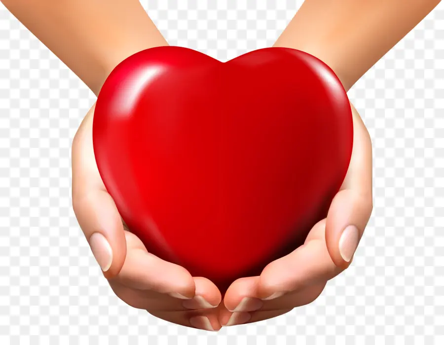 Coeur Rouge，Mains PNG