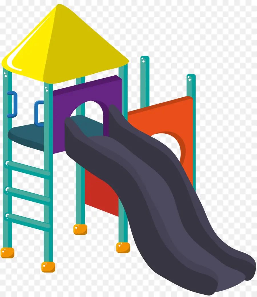 Toboggan De Terrain De Jeu，Glisser PNG