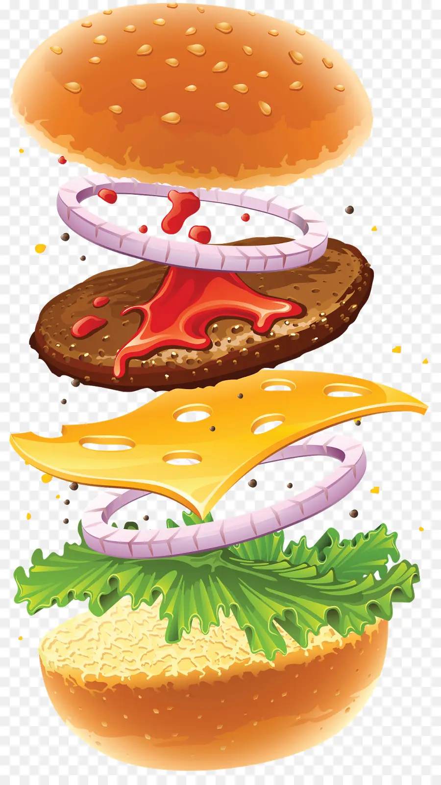 Hamburger，Fromage PNG