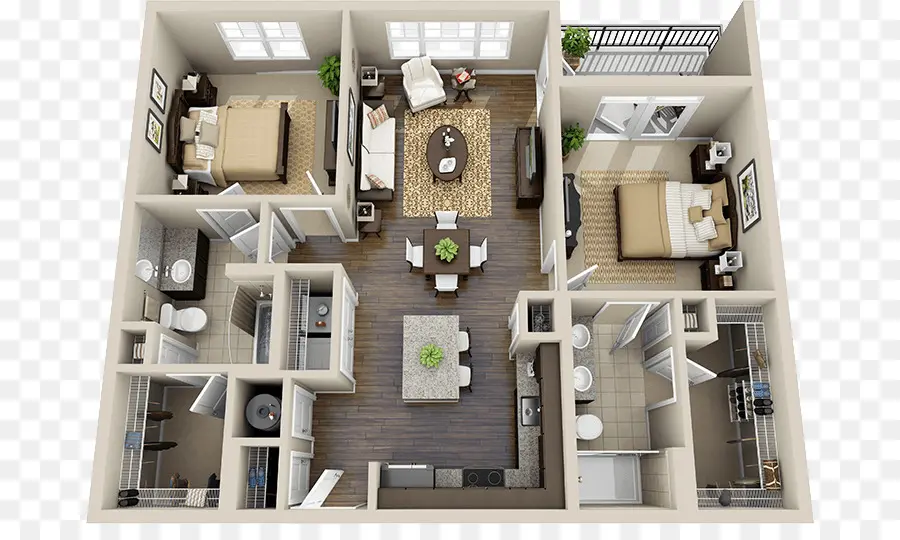 Disposition De L'appartement，Plan D'étage PNG