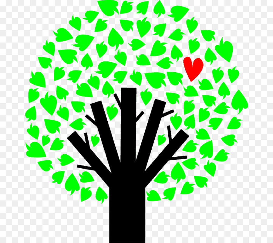 Arbre Coeur，Amour PNG