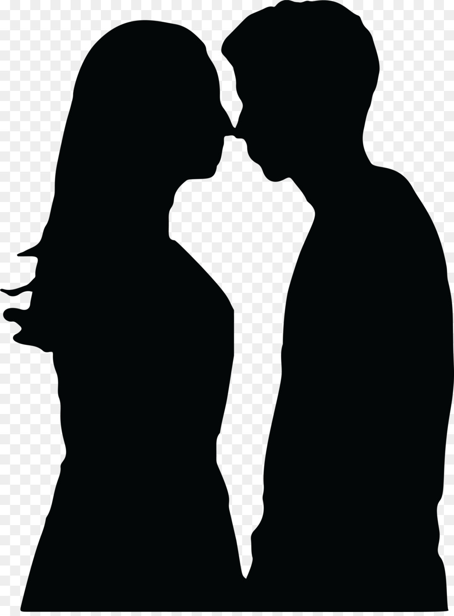 Couple Silhouette，Amour PNG