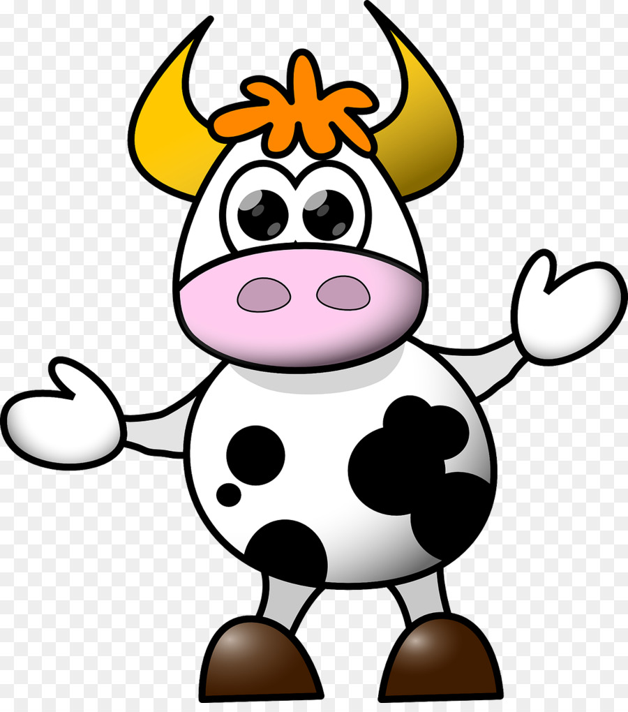 Vache De Dessin Animé，Animal PNG