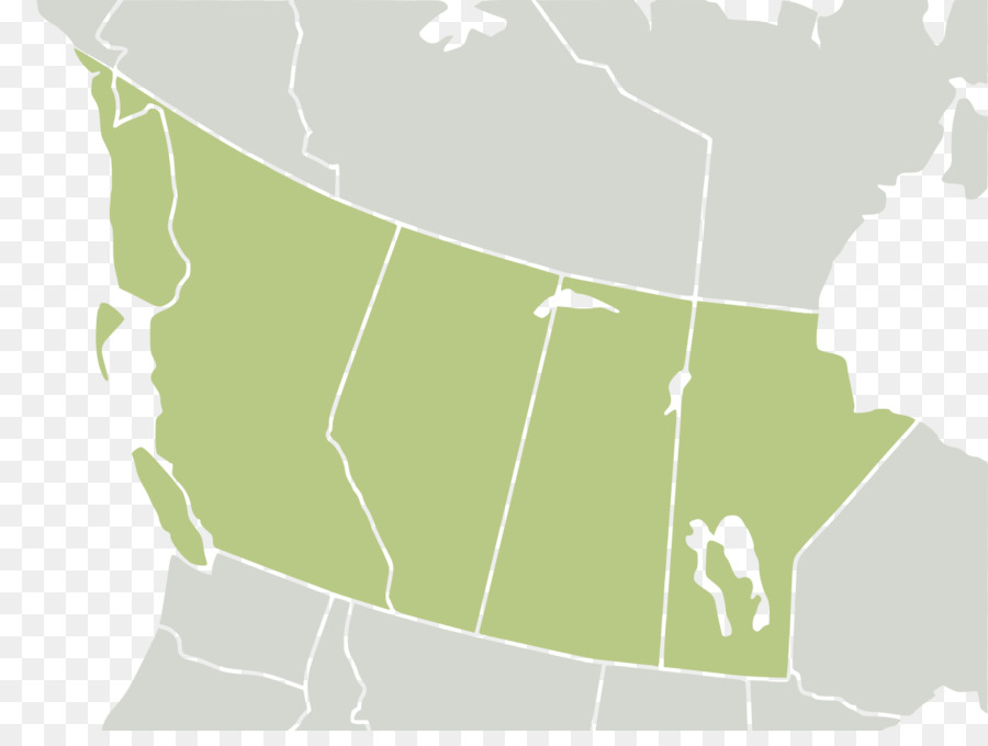 Carte De L’ouest Canadien，Canada PNG